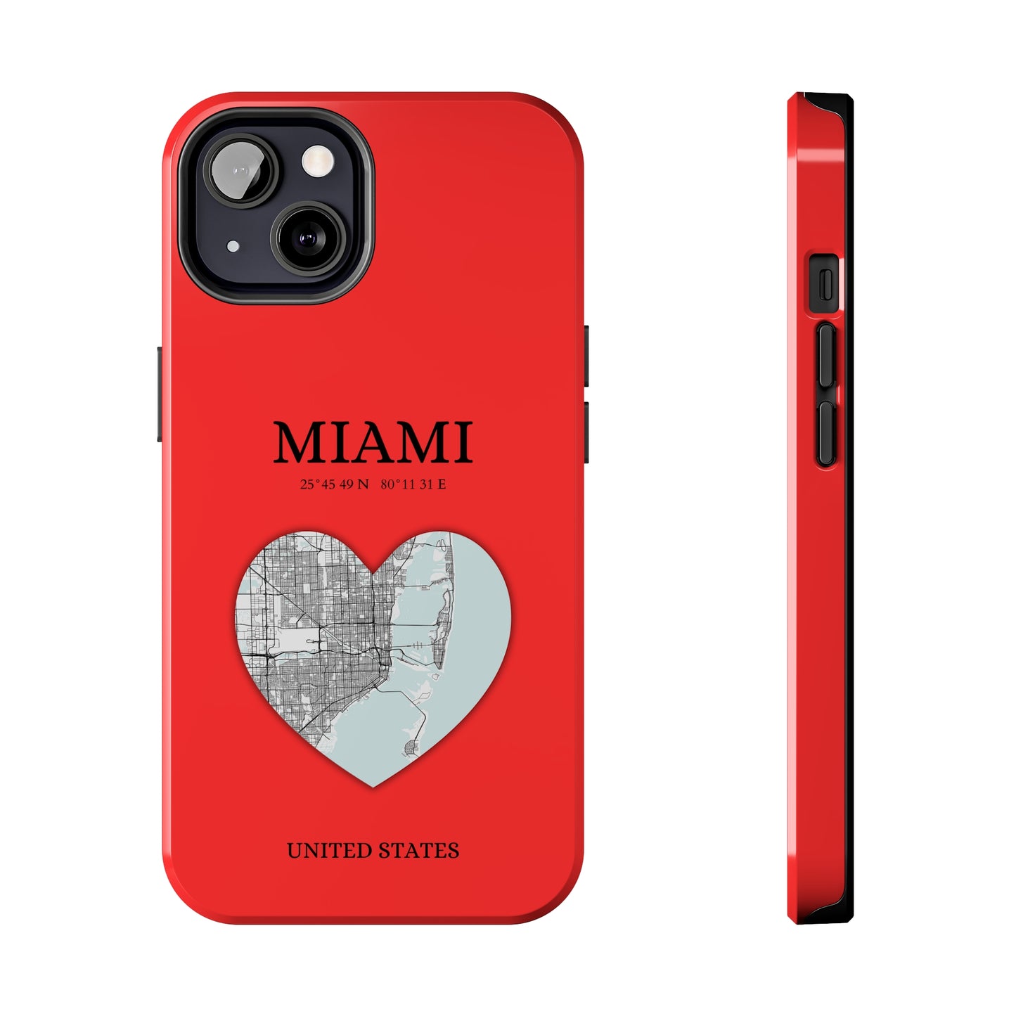 Miami Heartbeat - Red (iPhone Case 11-15)Capture the essence of MIAMI with RimaGallery's Heartbeat RED iPhone case, blending durable protection and unique design. Perfect for iPhone 11-15 models. Free shippRimaGallery