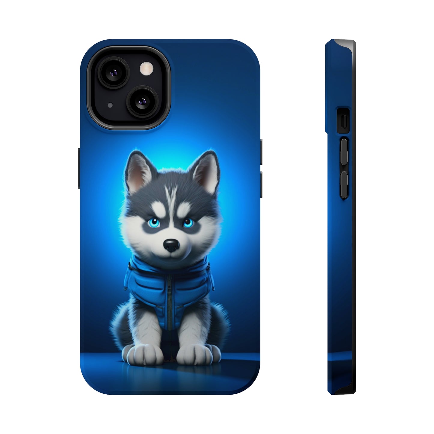 Blue Husky Charm (iPhone MagSafe Case)Blue Husky Charm MagSafe Durable Case: Style Meets Protection 📱✨
Upgrade your device with Rima Gallery's Blue Husky Charm MagSafe Durable Case. This case isn’t justRimaGallery