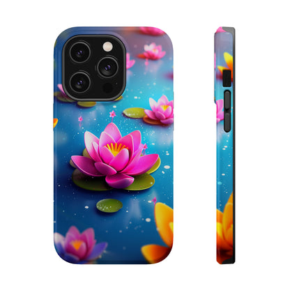Lotus Lagoon (iPhone MagSafe Case)Discover elegance with our iPhone 13-15 MagSafe Case: Lightweight, USA-made, and compatible with all MagSafe accessories. Style meets protection. Rima Gallery presenRimaGallery