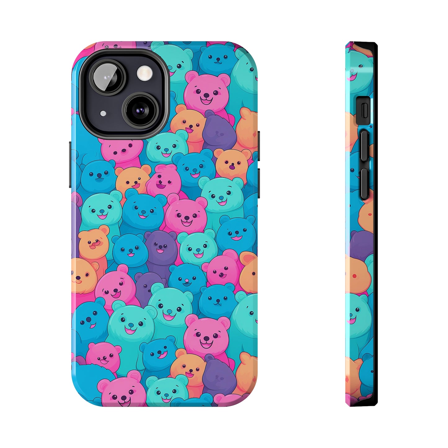 Cheerful Bear Party (iPhone Case 11-15)RIMA Tough Phone Case: Unmatched Style &amp; Protection for iPhone 11, 12, 13, 14, &amp; 15 🛡️📱
Product Description:
Discover the RIMA Tough Phone Case, exclusivelRimaGallery