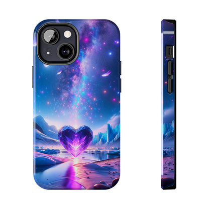 Galactic Heartbeat (iPhone Case 11-15)RIMA Tough Phone Case for iPhone 11-15: Where Style Meets Durability. Featuring a sleek design with MagSafe compatibility, this case offers unmatched protection and RimaGallery