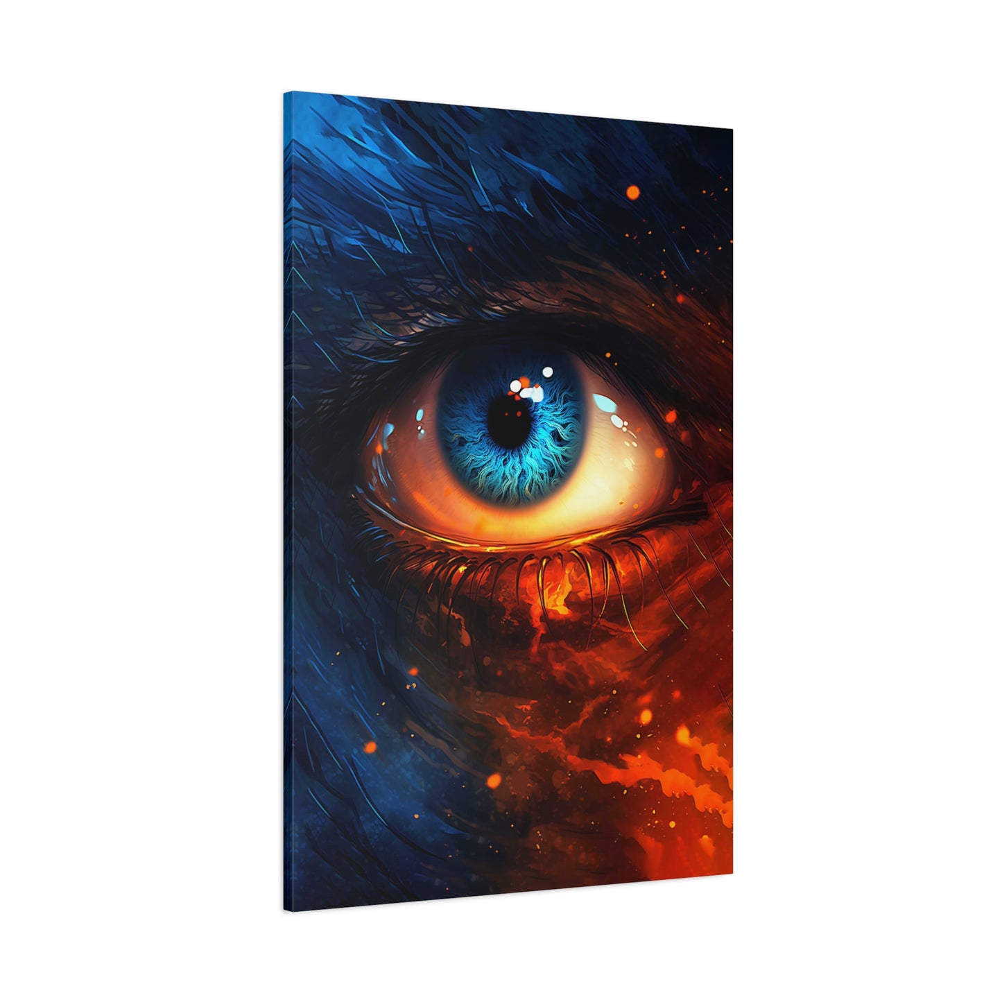 Stellar Eye (Canvas)Stellar Eye (Canvas  Matte finish, stretched, with a depth of 1.25 inches) Elevate your décor with RimaGallery’s responsibly made art canvases. Our eco-friendly mateRimaGallery