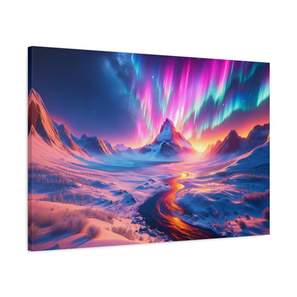 Auroral Mountain Majesty (Canvas)Auroral Mountain Majesty (Canvas  Matte finish, stretched, with a depth of 1.25 inches)
Struggling with low-quality canvases? Switch to RimaGallery! Our canvases areRimaGallery