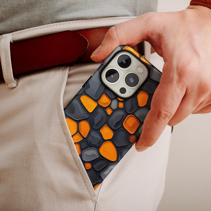 Amber Mosaic (iPhone Case 11-15)Enhance your iPhone 11-15 with RIMA's Tough Case: Sleek design, double-layer protection, and wireless charging friendly. Perfect for the urban lifestyle.RimaGallery