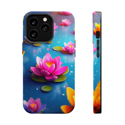 Lotus Lagoon (iPhone MagSafe Case)Discover elegance with our iPhone 13-15 MagSafe Case: Lightweight, USA-made, and compatible with all MagSafe accessories. Style meets protection. Rima Gallery presenRimaGallery