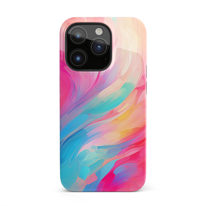 Swirling Color Symphony (iPhone Case 11-15)Unrivaled Protection &amp; Elegance for iPhone Enthusiasts: "Elevate your iPhone 11 to 15's style &amp; safety with the RIMA Tough Phone Case. Featuring robust doublRimaGallery