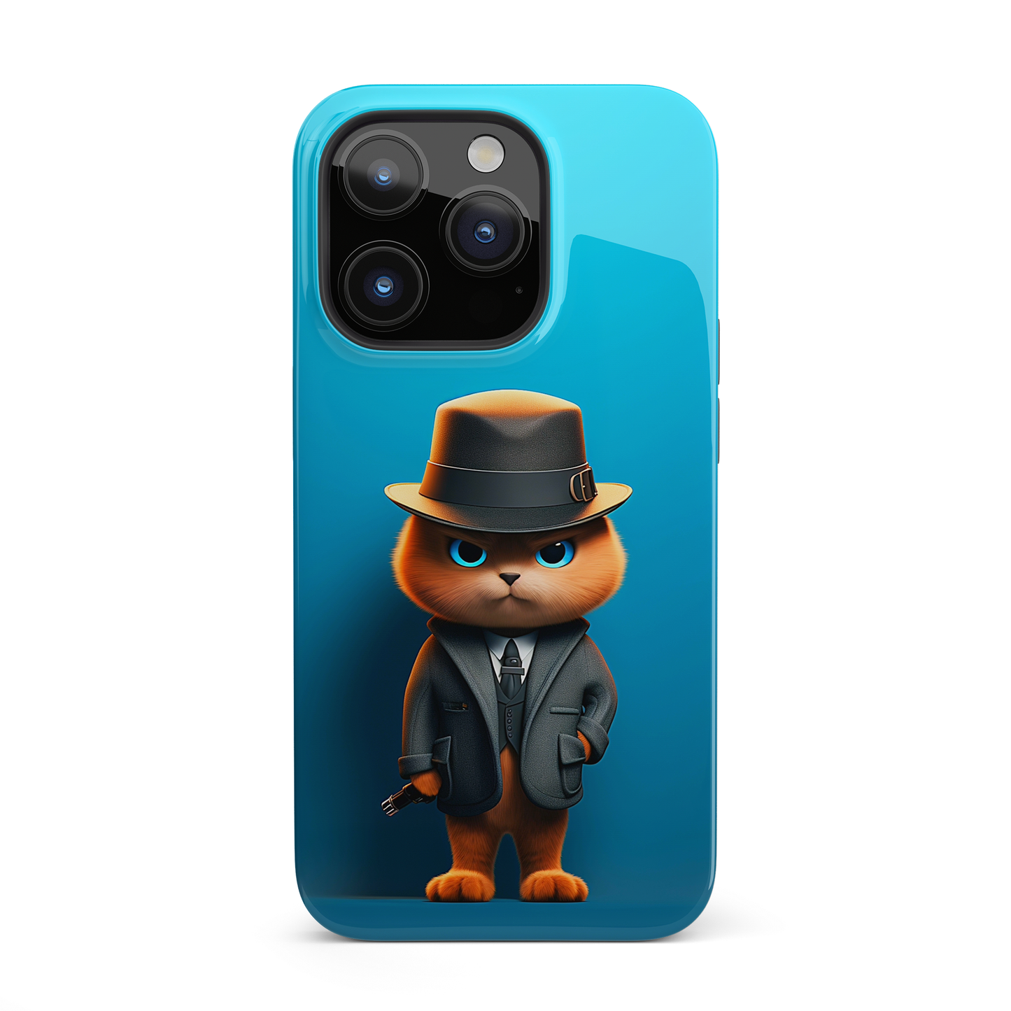 Detective Cat (iPhone Case 11-15)RIMA Tough Phone Case: Your iPhone's Perfect Armor! Tailored for iPhone 11-15, offering elegant design and robust protection. Embrace the fusion of technology and suRimaGallery