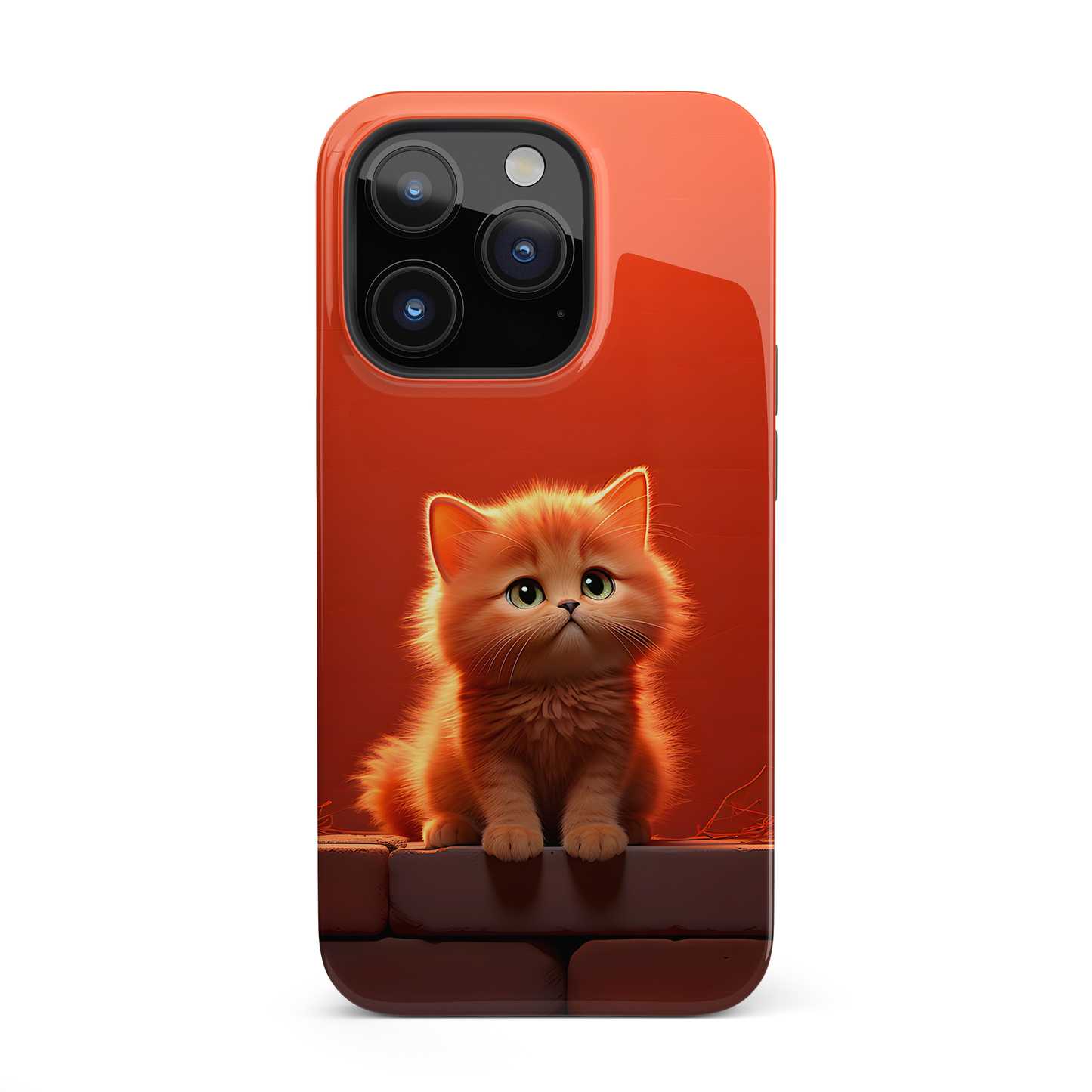 Cat Sitting On a Wall (iPhone Case 11-15)