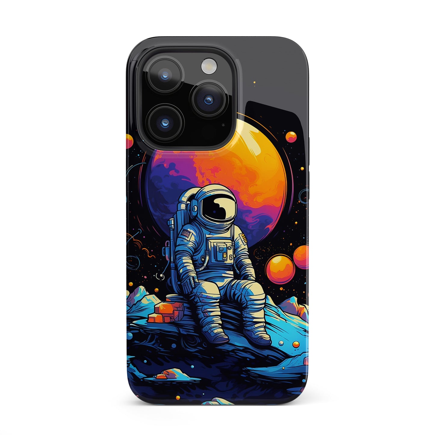 Galactic Solitude (iPhone Case 11-15)Safeguard Your iPhone in Style with RIMA Tough Cases. Designed for iPhone 11-15, these cases offer the ultimate blend of sophistication and resilience. Eco-consciousRimaGallery