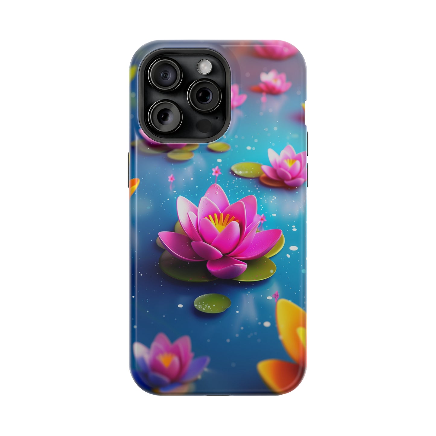 Lotus Lagoon (iPhone MagSafe Case)Discover elegance with our iPhone 13-15 MagSafe Case: Lightweight, USA-made, and compatible with all MagSafe accessories. Style meets protection. Rima Gallery presenRimaGallery