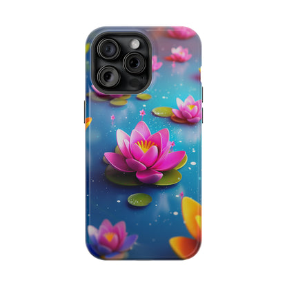 Lotus Lagoon (iPhone MagSafe Case)Discover elegance with our iPhone 13-15 MagSafe Case: Lightweight, USA-made, and compatible with all MagSafe accessories. Style meets protection. Rima Gallery presenRimaGallery