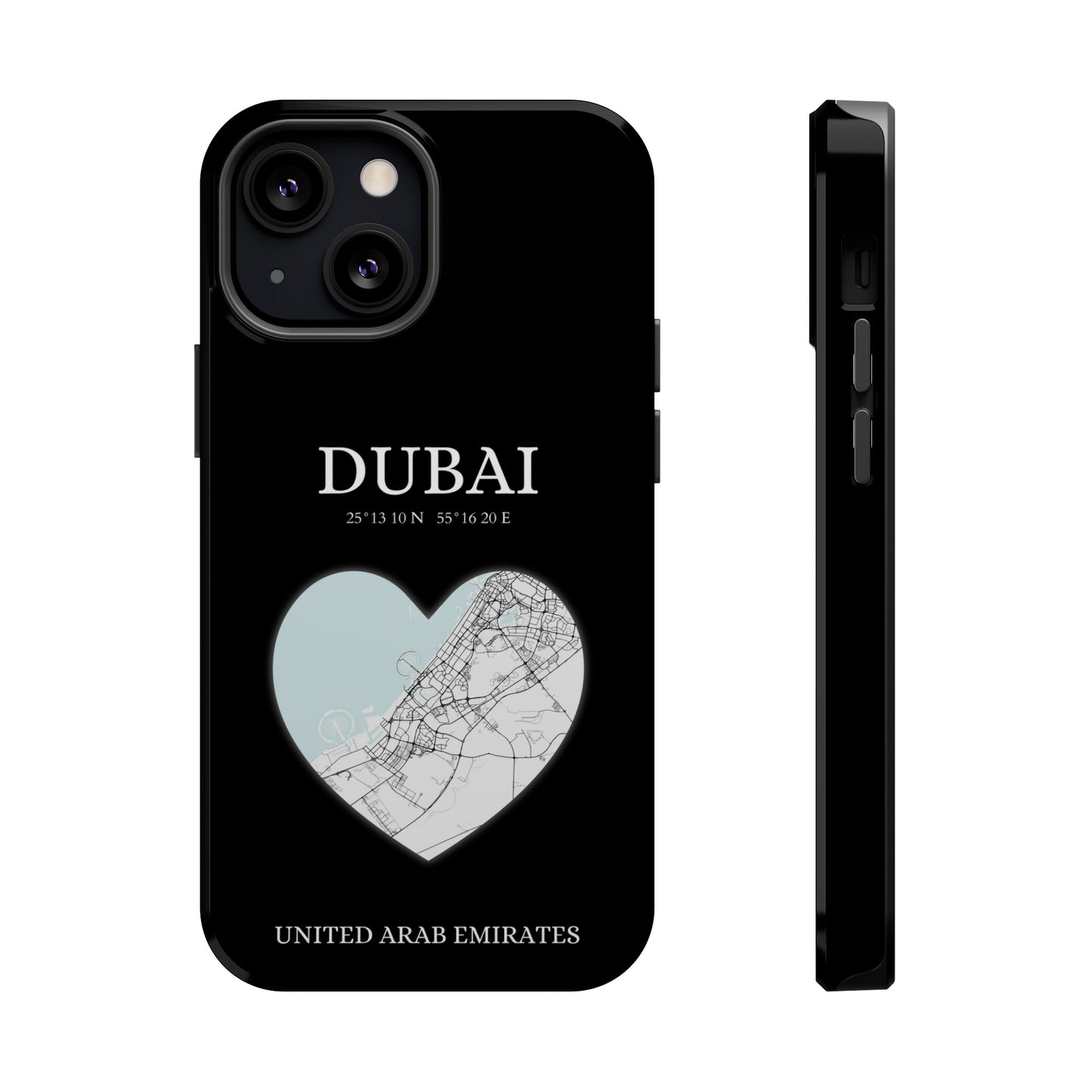 Dubai Heartbeat - Black (iPhone MagSafe Case)Elevate your iPhone's style with the Dubai Heartbeat Black MagSafe Case, offering robust protection, MagSafe compatibility, and a choice of matte or glossy finish. PRimaGallery