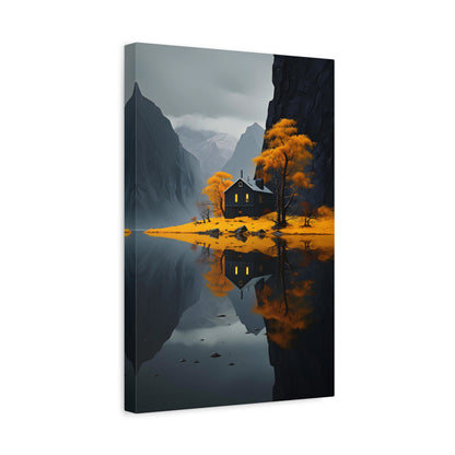 Autumn Mountain Solace (Canvas)Autumn Mountain Solace (Canvas  Matte finish, stretched, with a depth of 1.25 inches)
Struggling with low-quality canvases? Switch to RimaGallery! Our canvases are mRimaGallery