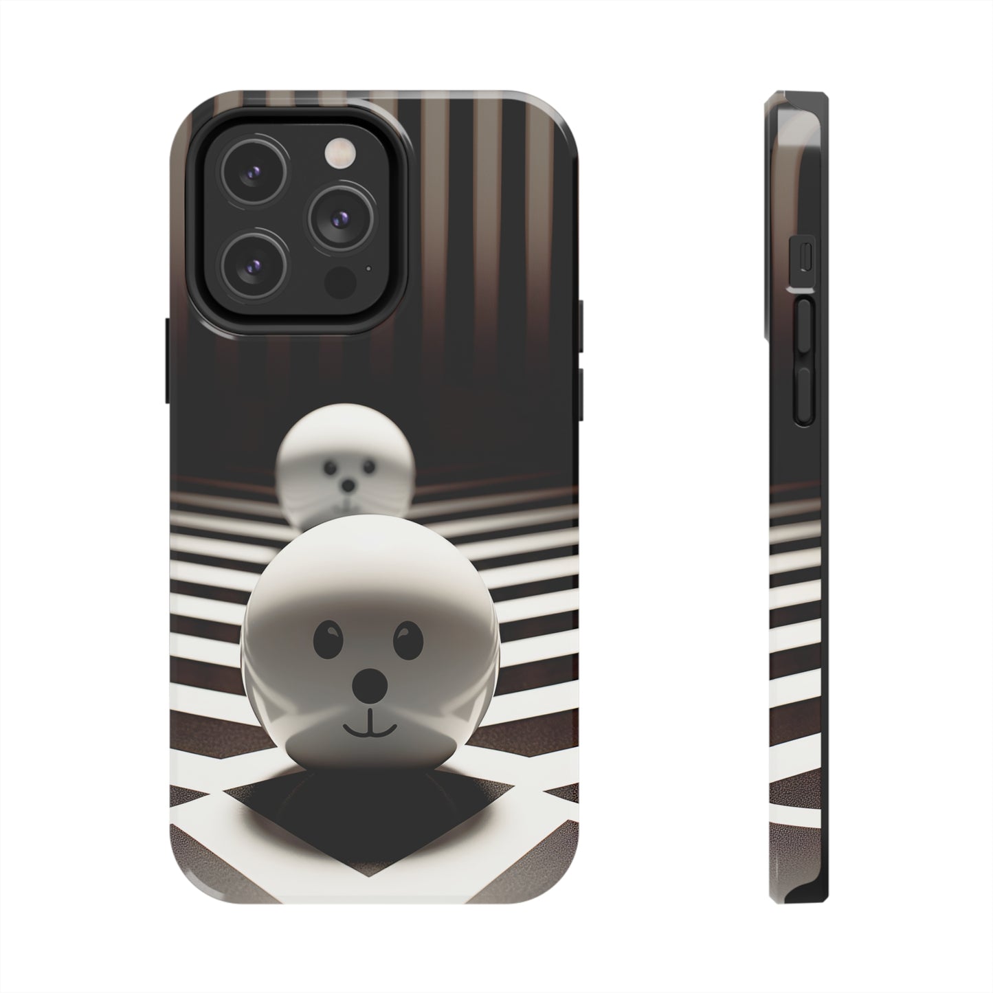 Black and White Blobs (iPhone Case 11-15)