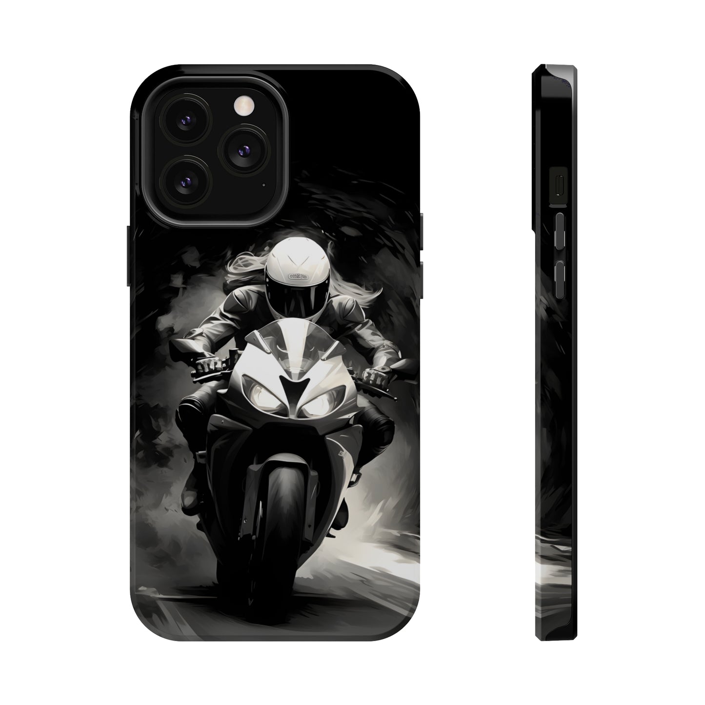 Female Night Biking (iPhone MagSafe Case)Female Night Biking MagSafe Durable Case: Style Meets Protection 📱✨
Upgrade your device with Rima Gallery's Female Night Biking MagSafe Durable Case. This case isn’RimaGallery