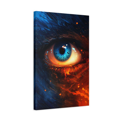 Stellar Eye (Canvas)Stellar Eye (Canvas  Matte finish, stretched, with a depth of 1.25 inches) Elevate your décor with RimaGallery’s responsibly made art canvases. Our eco-friendly mateRimaGallery