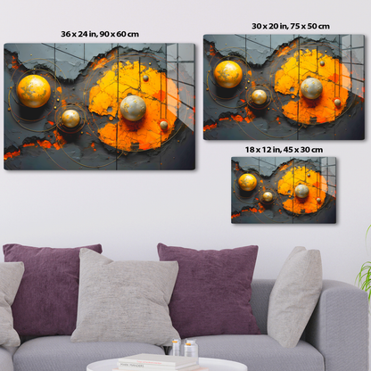 Dazzling Acrylic Prints: A Space Themed Wall Decor With Several Planets- A Mesmerizing Fusion of Modern Craftsmanship &amp; Glossy Wall Art.
 
A Statement Piece with-Planets (Acrylic)