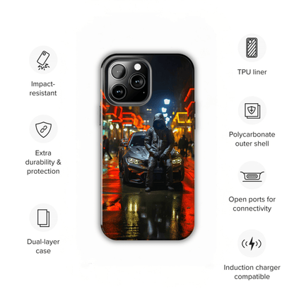 Man Ghost Mask (iPhone Case 11-15)Protect your iPhone 11-15 in style with this tough man ghost mask phone case 👻📱. Made from durable polycarbonate and rubber, this case is impact resistant and shocRimaGallery