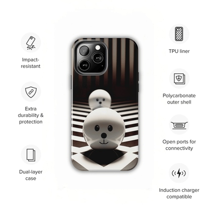 Black and White Blobs (iPhone Case 11-15)