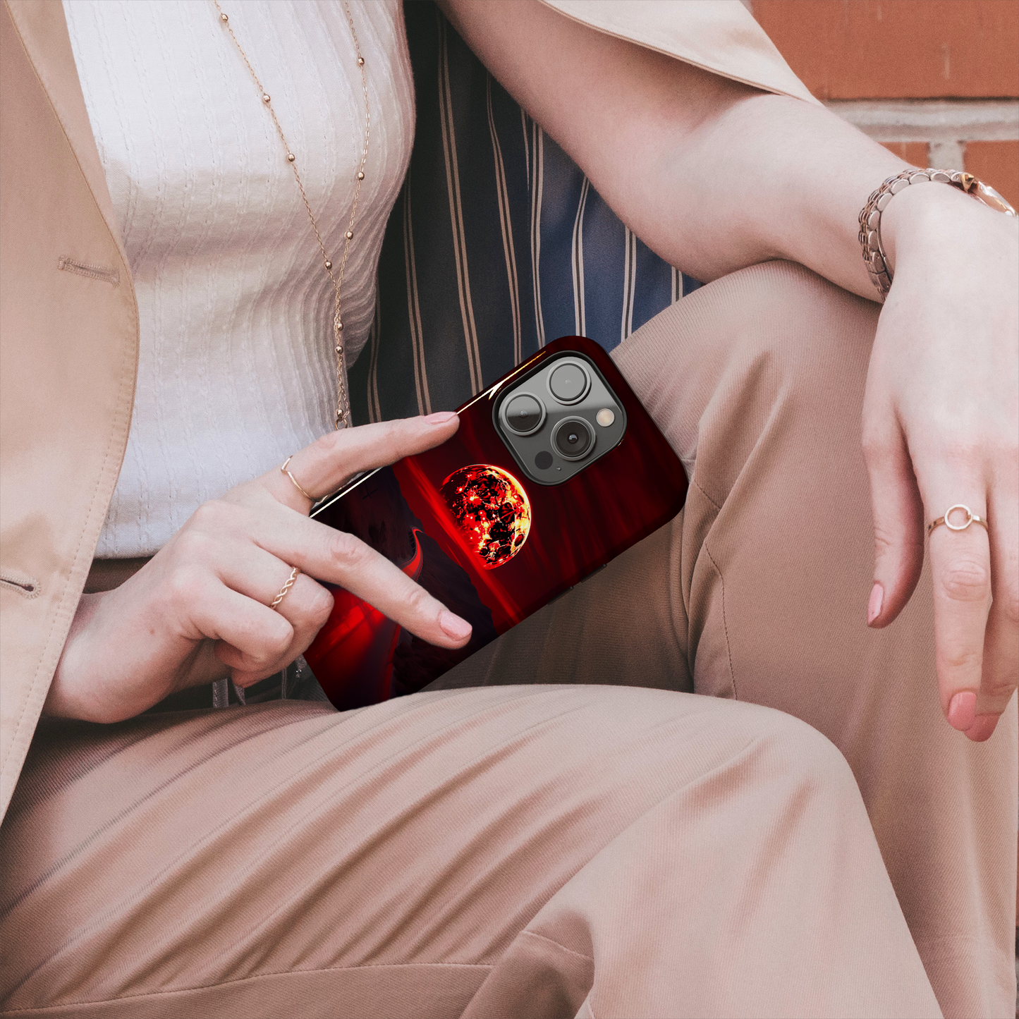 Crimson Eclipse (iPhone Case 11-16)