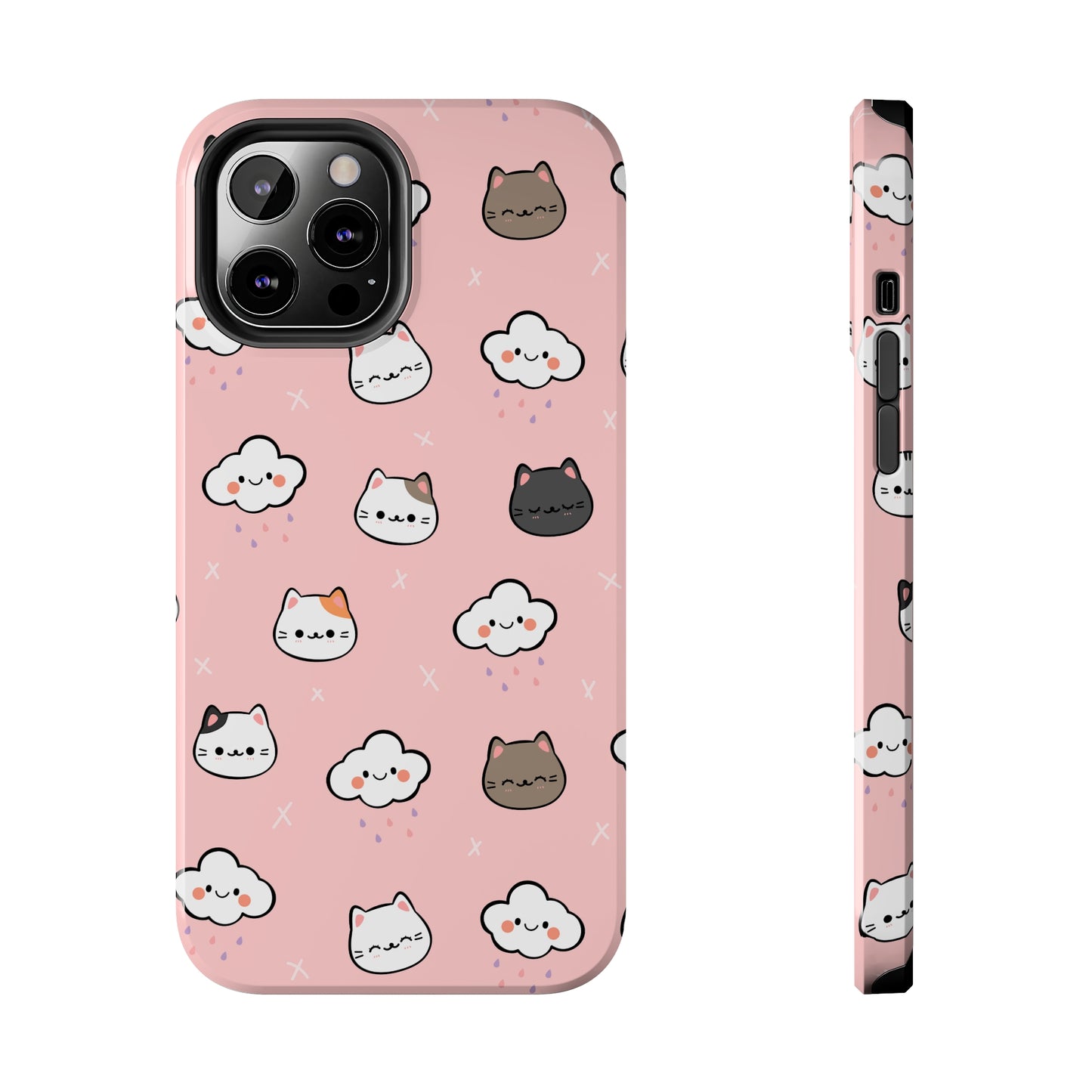 Purrfect Skies (iPhone Case 11-15)Shop RIMA Tough Phone Case for iPhone 11-15: Ultimate protection with double-layer defense, glossy finish, and wireless charging compatibility. Urban and weather-resRimaGallery