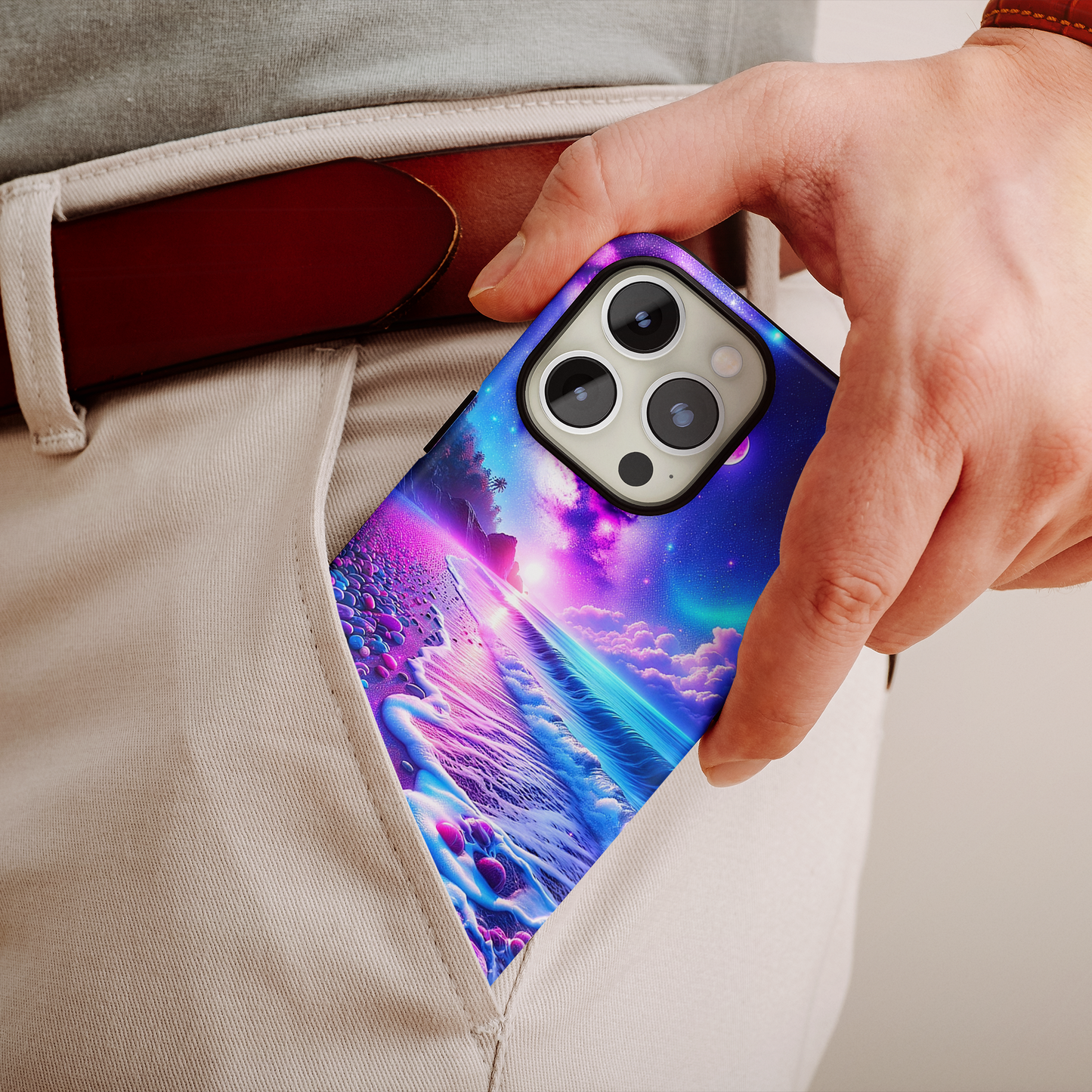 Cosmic Shoreline (iPhone Case 11-15)Discover the RIMA Case: A Fusion of Art and Protection for iPhone 11-15. With vibrant, customizable designs and military-grade defense, make a statement that echoes RimaGallery