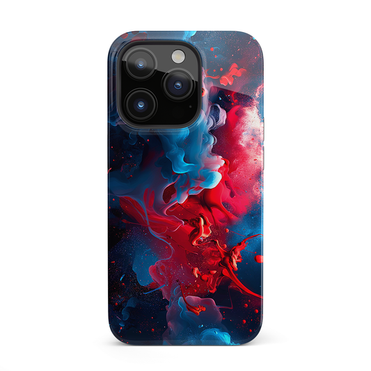 Nebular Fusion (iPhone Case 11-15)Elevate your iPhone's protection and style with RimaGallery's Mystic fusion of nebula-like colors swirling On case, featuring dual-layer defense and a sleek, glossy RimaGallery