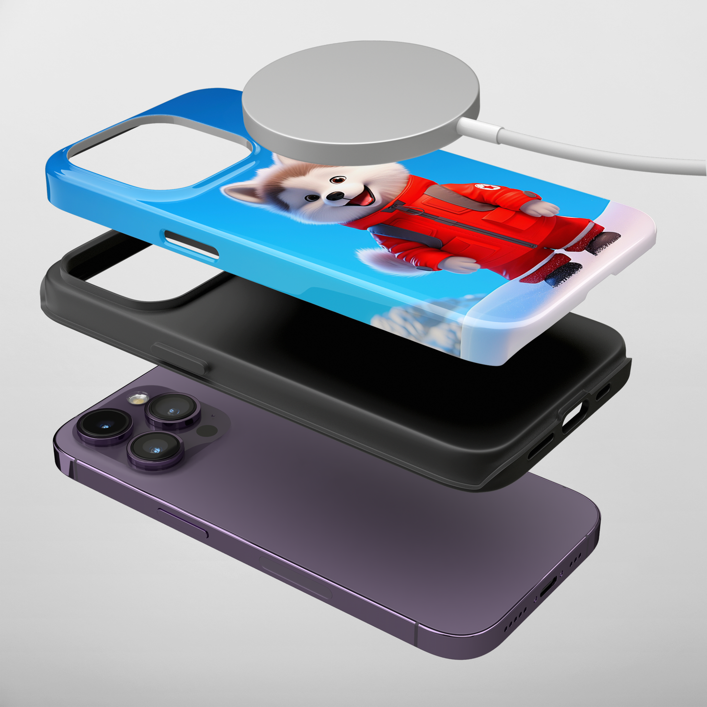 Tiny Ski Portal Husky (iPhone MagSafe Case)Tiny Ski Portal Husky MagSafe Durable Case: Style Meets Protection 📱✨
Upgrade your device with Rima Gallery's Tiny Ski Portal Husky MagSafe Durable Case. This case RimaGallery