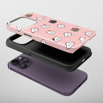 Purrfect Skies (iPhone Case 11-15)Shop RIMA Tough Phone Case for iPhone 11-15: Ultimate protection with double-layer defense, glossy finish, and wireless charging compatibility. Urban and weather-resRimaGallery