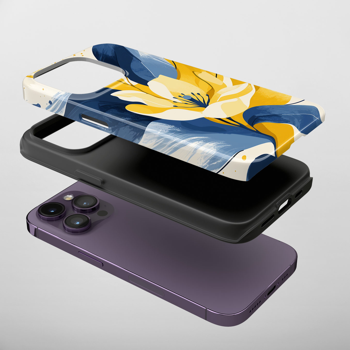 Indigo Spring (iPhone Case 11-15)Elevate your iPhone experience with RIMA's Tough Phone Case, designed for iPhone 11 to 15 include modles pro and max. Double-layer defense and premium materials provRimaGallery