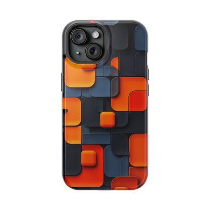 Tangerine Grid (iPhone MagSafe Case)Embrace sophistication with our MagSafe Case for iPhone 13-15: Sleek, durable, and MagSafe-ready for seamless style and unmatched protection.RimaGallery