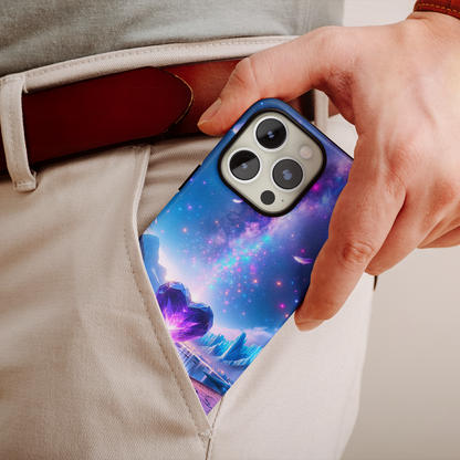 Galactic Heartbeat (iPhone MagSafe Case)Galactic Heartbeat MagSafe Durable Case: Style Meets Protection 📱✨
Upgrade your device with Rima Gallery's Galactic Heartbeat MagSafe Durable Case. This case isn’t RimaGallery