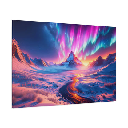 Auroral Mountain Majesty (Canvas)Auroral Mountain Majesty (Canvas  Matte finish, stretched, with a depth of 1.25 inches)
Struggling with low-quality canvases? Switch to RimaGallery! Our canvases areRimaGallery
