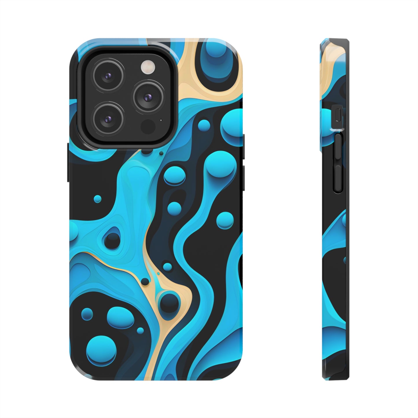 Flowing Shapes Harmony (iPhone Case 11-15)Revolutionize your iPhone's look and feel with RIMA Tough Phone Case – ultimate protection meets elegant style for iPhone 11-15. Grab yours now! 🛡️📱RimaGallery
