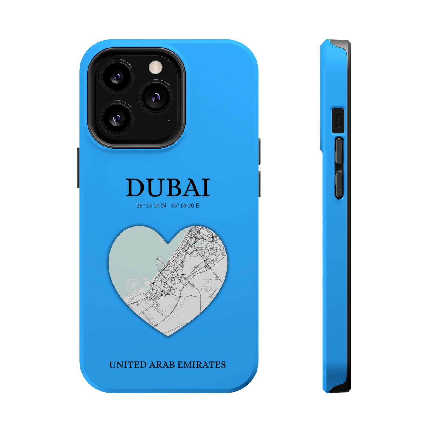 Dubai Heartbeat - Sky Blue (iPhone MagSafe Case)Elevate your iPhone's style with the Dubai Heartbeat White MagSafe Case, offering robust protection, MagSafe compatibility, and a choice of matte or glossy finish. PRimaGallery