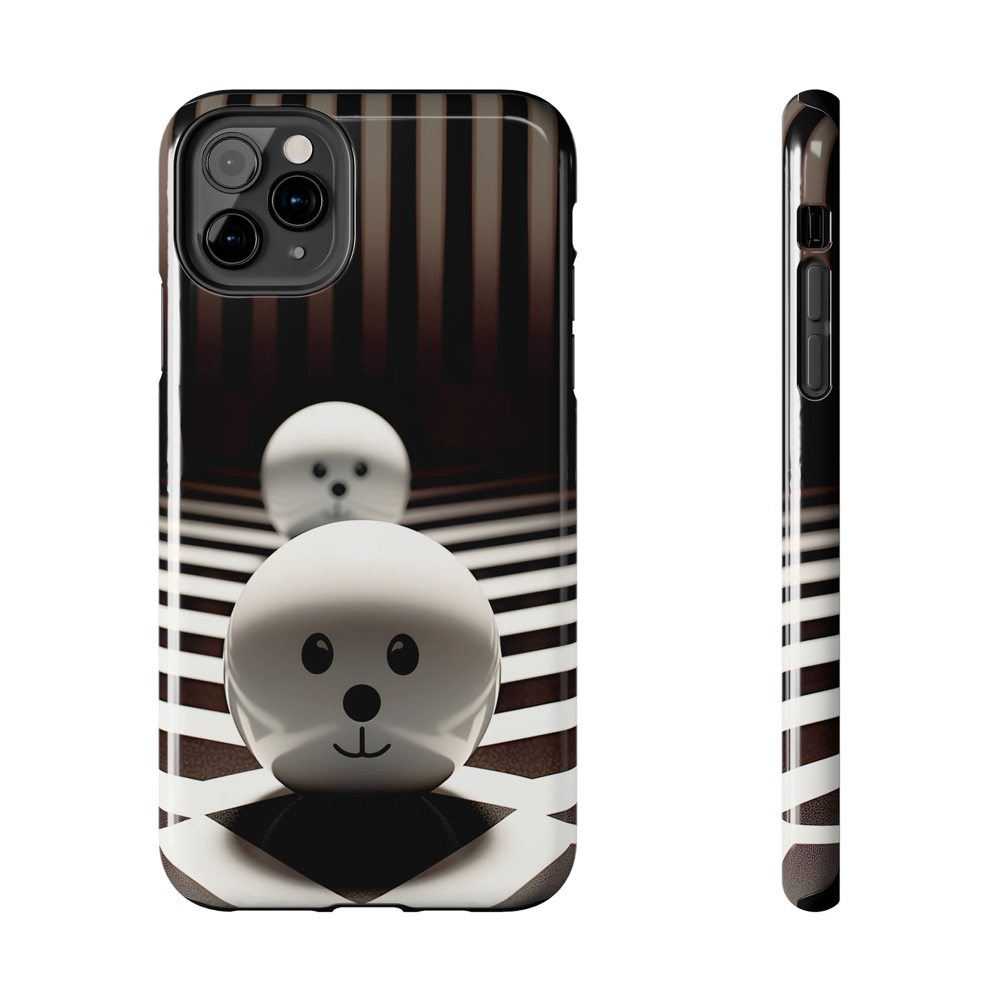 Black and White Blobs (iPhone Case 11-15)