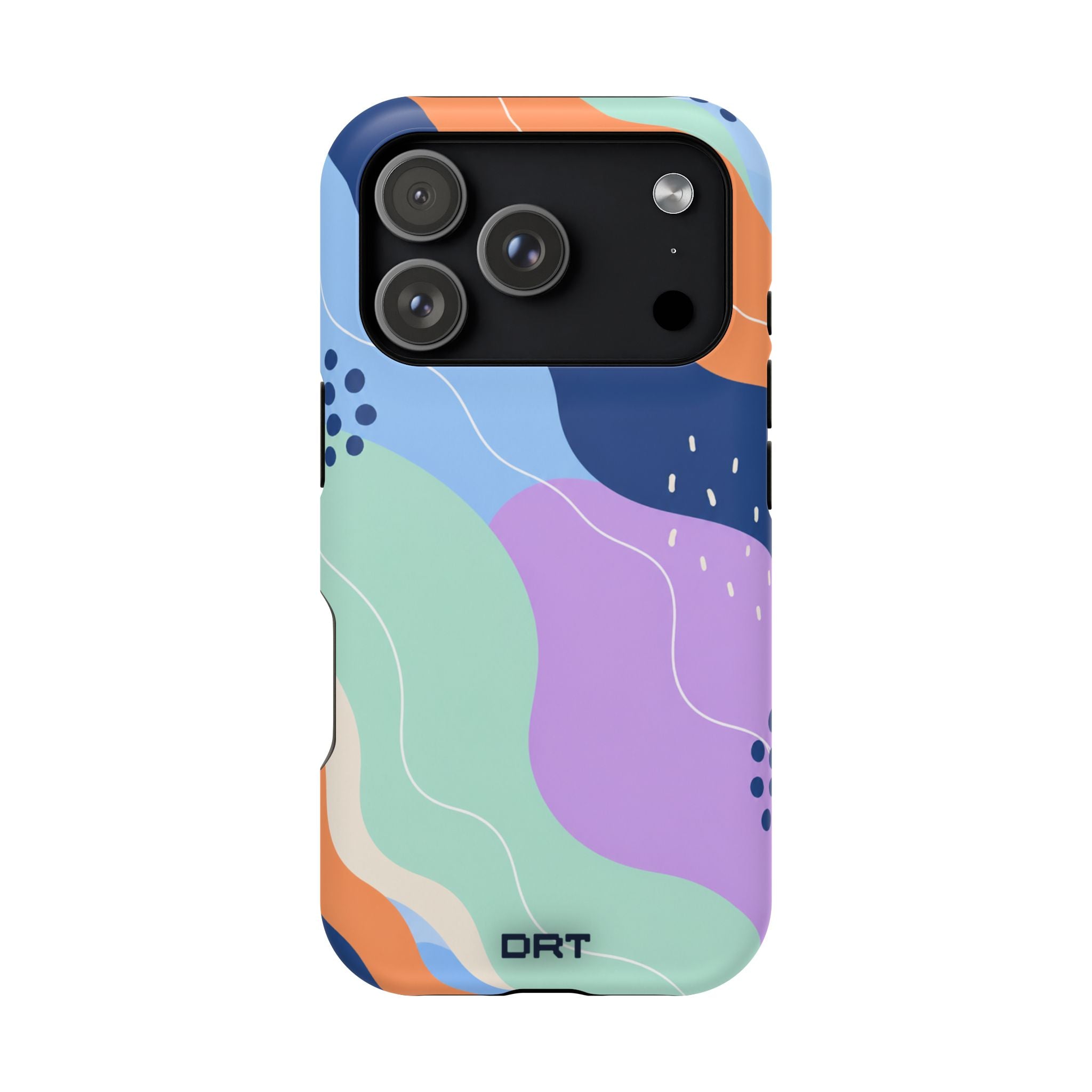 Abstract Colorwave Magnetic Impact-Resistant Phone Case