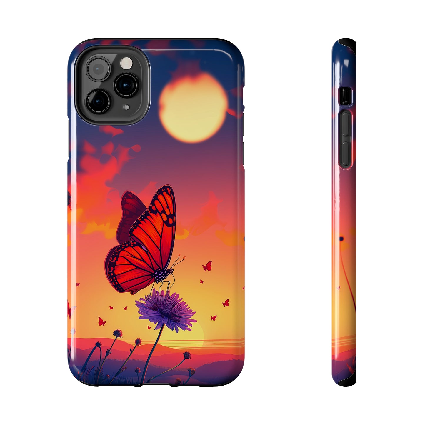 Glowing Flight (iPhone Case 11-15)Discover the perfect balance of style and safety with RIMA's Tough Phone Case for iPhone 11, 12, 13, 14, &amp; 15. Enjoy enhanced protection with a stylish glossy fiRimaGallery