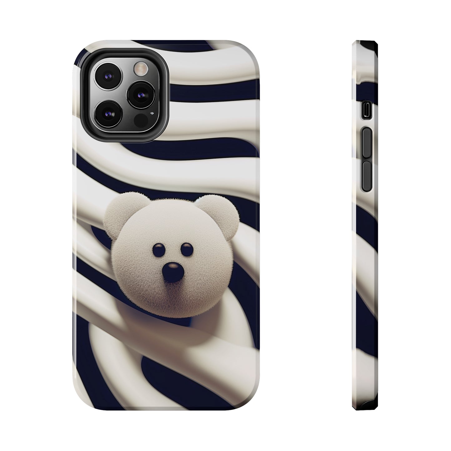 Zebra Print Teddy Bear (iPhone Case 11-15)Zebra Print Teddy Bear Phone Case for iPhone 11-15: Combining Glossy Elegance with Shockproof Functionality
Dive into the Exotic World of Zebra Patterns:
Get mesmeriRimaGallery