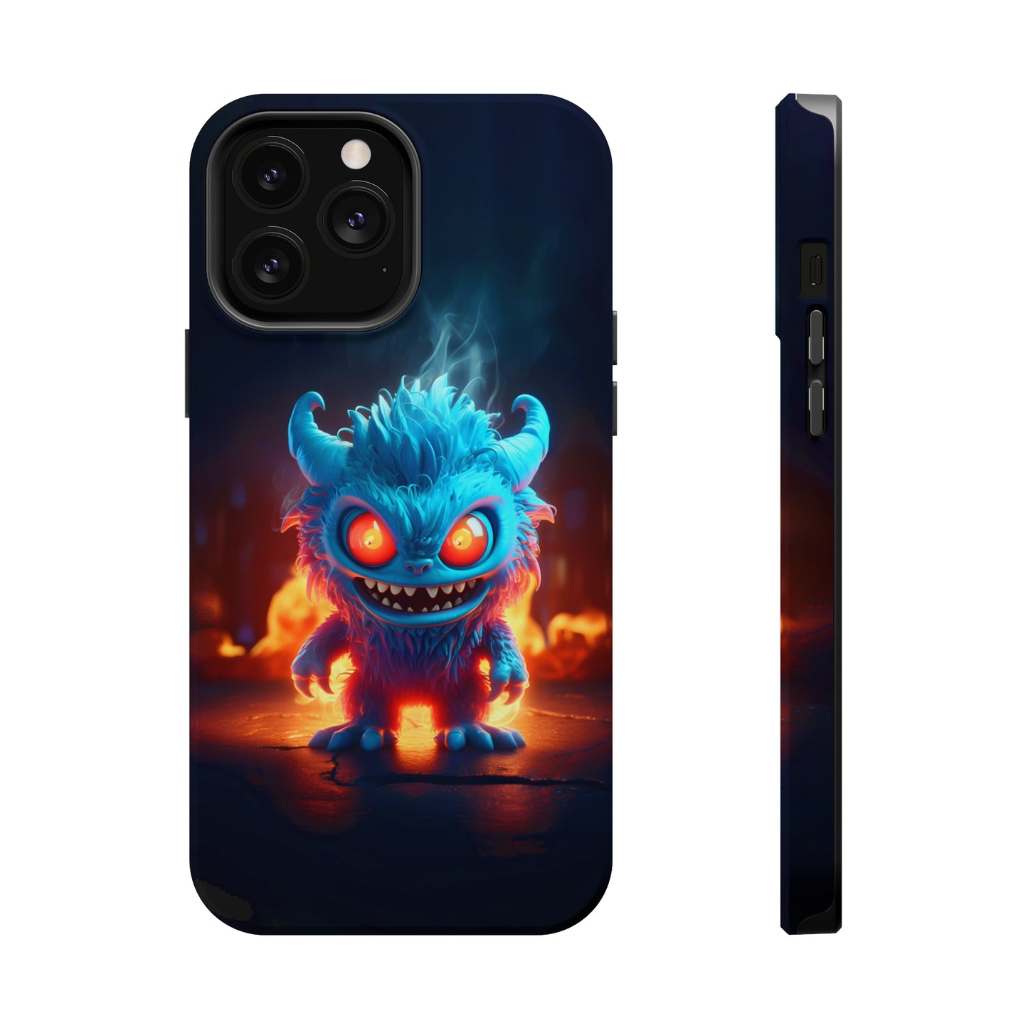 Fiery Monster (iPhone MagSafe Case)Revolutionize your iPhone's look and feel with RIMA Tough Phone Case – ultimate protection meets elegant style for iPhone 11-15. Grab yours now! 🛡️📱RimaGallery