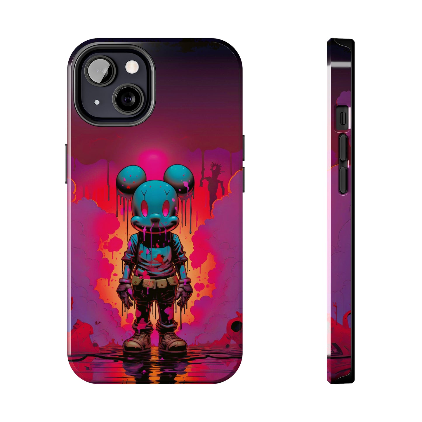 Sunset Whiskers Mousey Adventure (iPhone Case 11-15)Cuteness Overload at Twilight 🌅🐭: Add a sprinkle of whimsy to your day with our "Sunset Whiskers" phone case! An endearing mouse cartoon character, painted with thRimaGallery