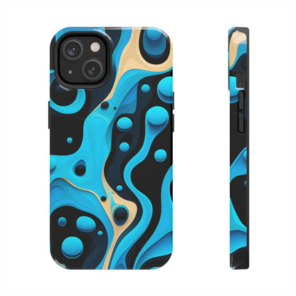 Flowing Shapes Harmony (iPhone Case 11-15)Revolutionize your iPhone's look and feel with RIMA Tough Phone Case – ultimate protection meets elegant style for iPhone 11-15. Grab yours now! 🛡️📱RimaGallery