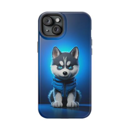 Blue Husky Charm (iPhone MagSafe Case)Blue Husky Charm MagSafe Durable Case: Style Meets Protection 📱✨
Upgrade your device with Rima Gallery's Blue Husky Charm MagSafe Durable Case. This case isn’t justRimaGallery
