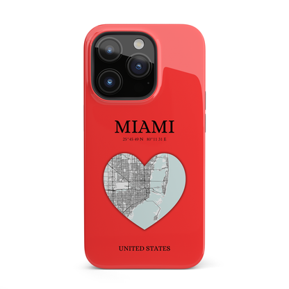 Miami Heartbeat - Red (iPhone MagSafe Case)Elevate your iPhone's style with the Miami Heartbeat Red MagSafe Case, offering robust protection, MagSafe compatibility, and a choice of matte or glossy finish. PerRimaGallery