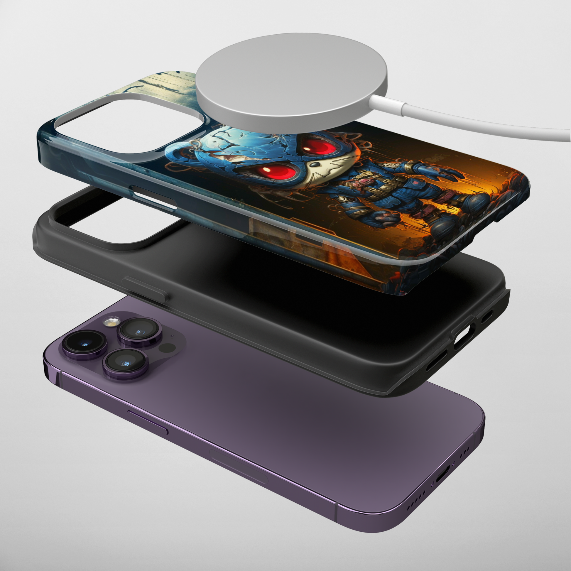 Mechanical Menace (iPhone MagSafe Case)Mechanical Menace MagSafe Durable Case: Style Meets Protection 📱✨
Upgrade your device with Rima Gallery's Mechanical Menace MagSafe Durable Case. This case isn’t juRimaGallery