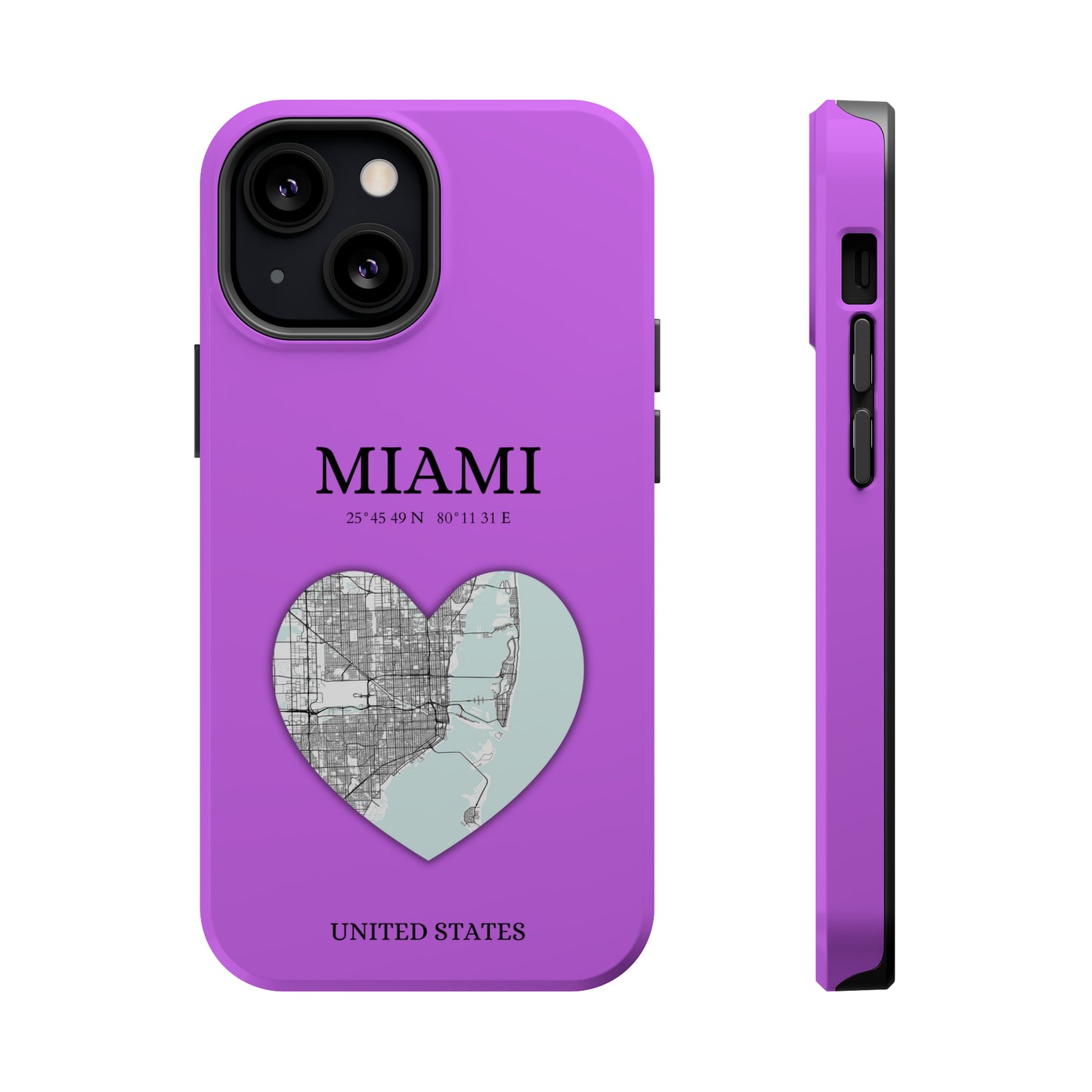 Miami Heartbeat - Purple (iPhone MagSafe Case)Elevate your iPhone's style with the Miami Heartbeat Purple MagSafe Case, offering robust protection, MagSafe compatibility, and a choice of matte or glossy finish. RimaGallery