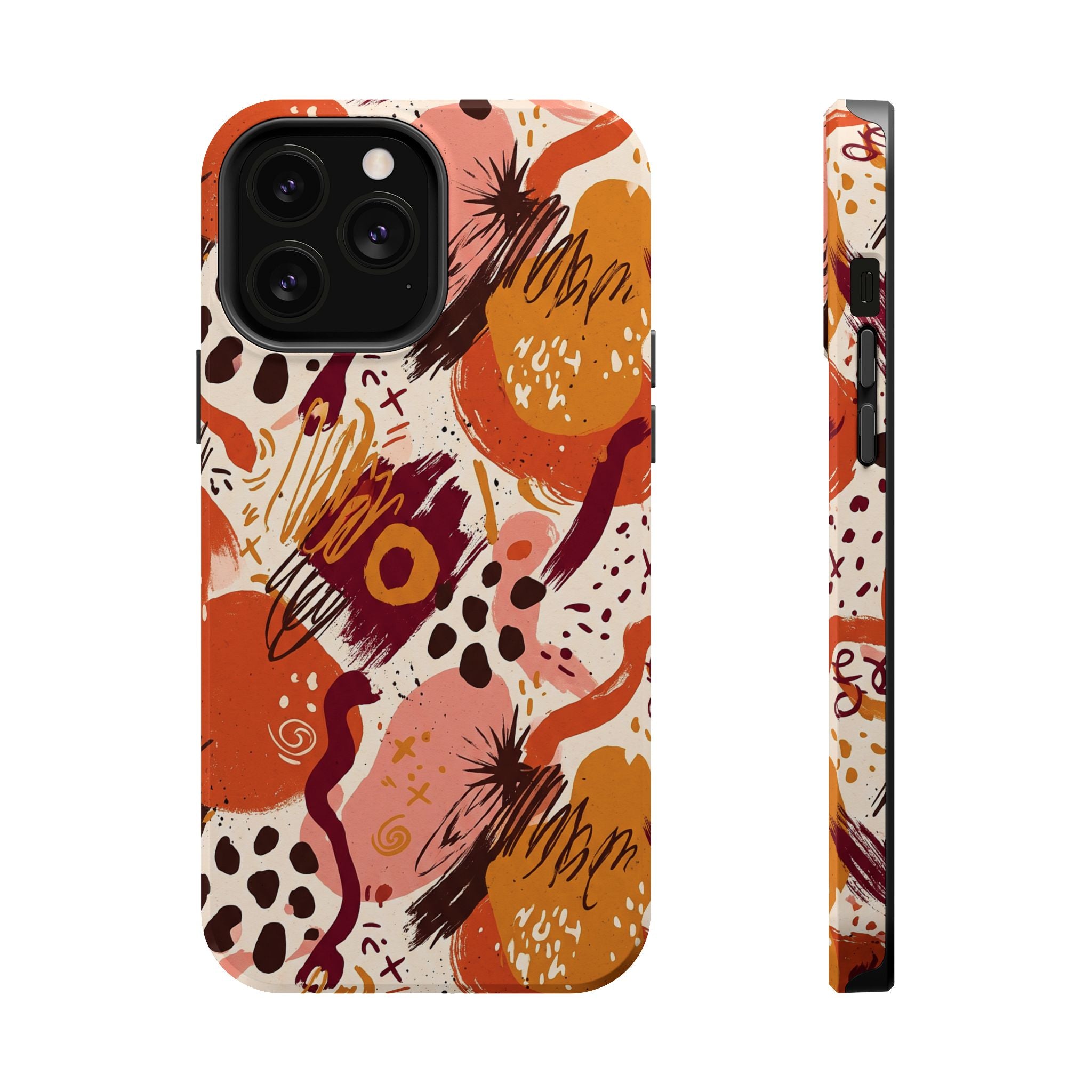 Abstract Autumn Doodle Magnetic Impact-Resistant Phone Case