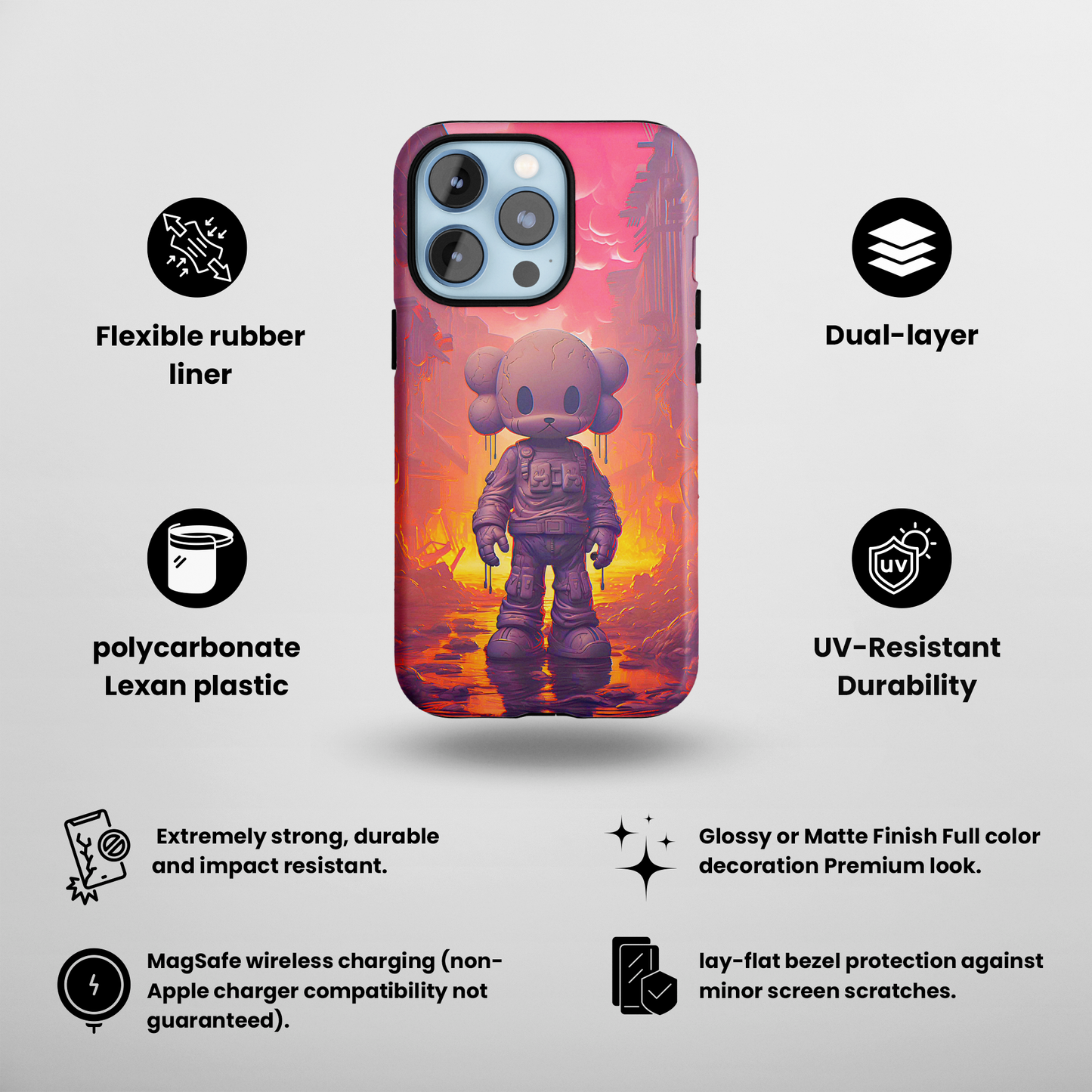 Cuddly Cohort (iPhone MagSafe Case)Discover the perfect fusion of style and protection with our MagSafe Durable Case. Shop now for top-tier smartphone safety in a sleek design. Find your ideal match hRimaGallery