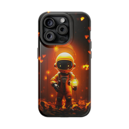 Yellow Astronaut Robot (iPhone MagSafe Case)Upgrade your phone's safety and style with Rima Yellow Astronaut Robot Beauty MagSafe Case. Dual-layer protection meets stunning design. Shop now for seamless MagSafRimaGallery