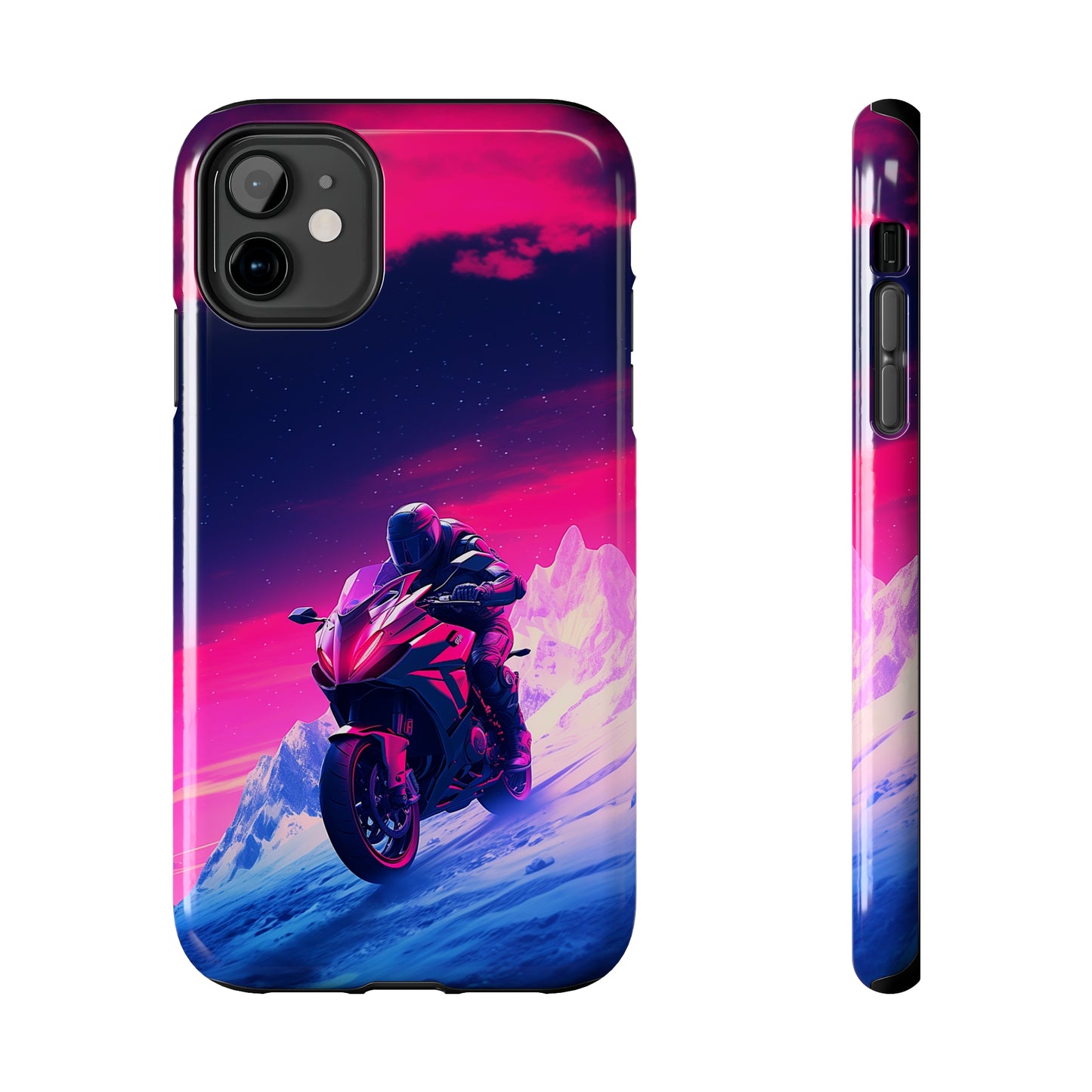 Twilight Rider (iPhone Case 11-15)Upgrade to RIMA: The Ultimate Eco-Friendly Case for iPhone 11-15. Combining style with sustainability, our cases feature chic, minimalist designs and top-tier protecRimaGallery